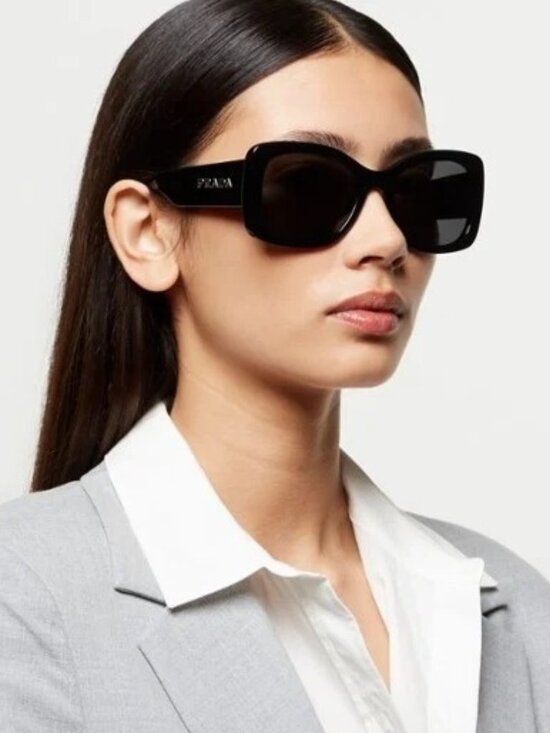 New Prada Women Black Sunglasses PRA08S 1AB5S0 main image 10